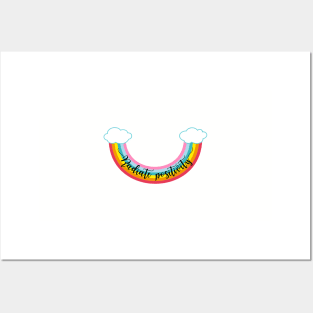 Radiate positivity, rainbow smile Posters and Art